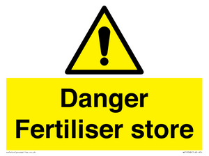 Danger Fertiliser store